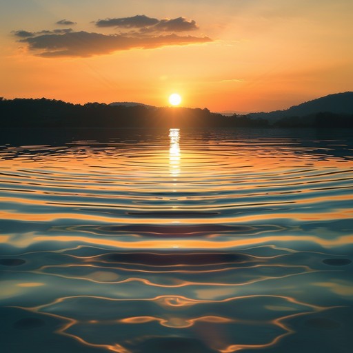 A calm and soothing piece, with gentle guitar strumming and soft, flowing melodies that evoke a serene summer evening by the lake. The music gently carries the listener to a place of peace and reflection, perfect for winding down and finding inner calm.