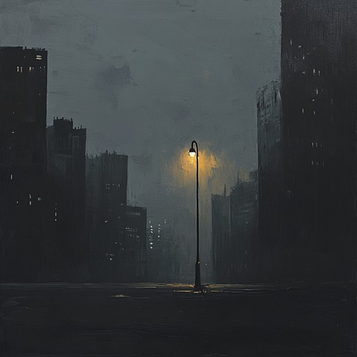 An instrumental electronic composition that captures the feeling of anxiety and solitude in a deserted city at night. Utilizing haunting synths and unsettling soundscapes, it evokes a tense atmosphere that mirrors inner turmoil amidst urban emptiness.