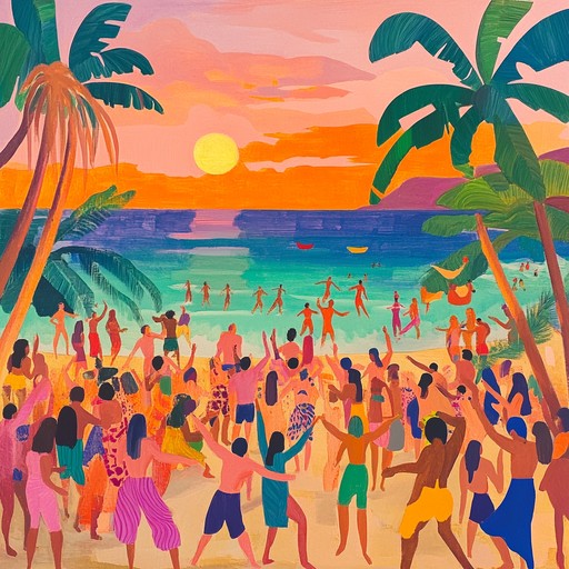 Revel in the essence of warm tropical evenings with cheerful rhythms and uplifting guitar melodies that encapsulate the spirit of carefree summer nights.