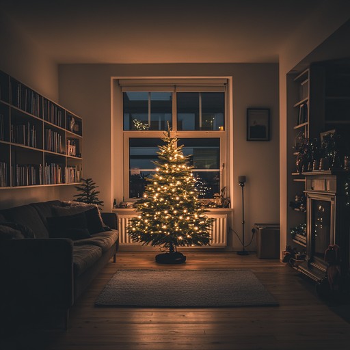 A gentle piano melody weaving through the melancholy of winter festivals, evoking nostalgia and deep reflection, blending warmth with solitude