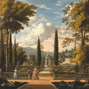 tranquil and elegant baroque piece with celestial tones