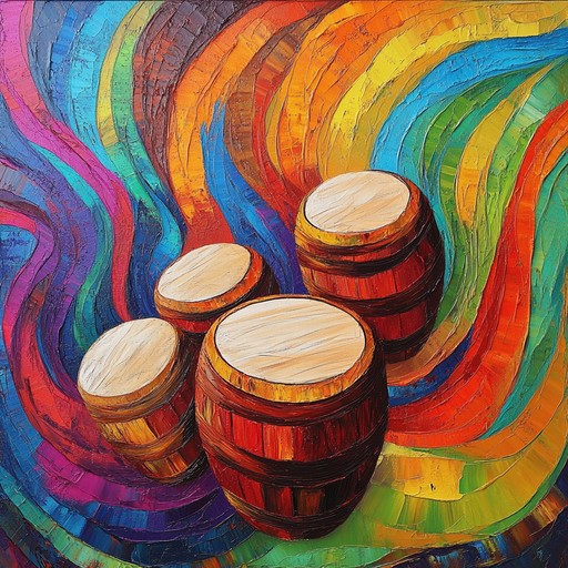 An instrumental piece that captures the dramatic essence of afro cuban music through powerful bata drum rhythms, evoking the spirit of yoruba traditions and the energy of havana's streets. An instrumental piece that captures the dramatic essence of afro cuban music through powerful bata drum rhythms, evoking the spirit of yoruba traditions and the energy of havana's streets.