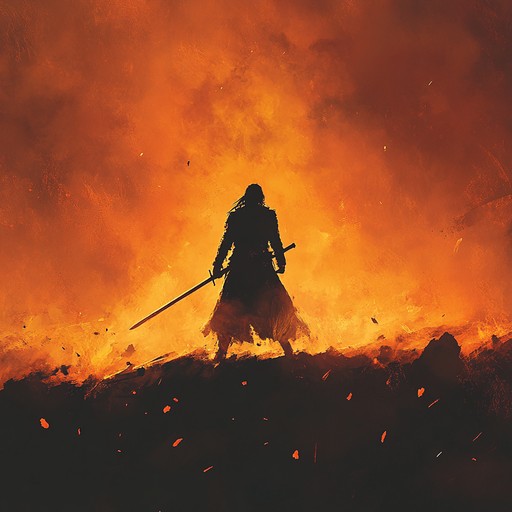 An intense and adrenaline pumping track designed to enhance the climactic fight scenes in anime, featuring dynamic changes and dramatic climaxes to evoke the epic struggle between heroes and villains.