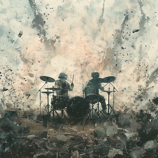 An intensely aggressive military march featuring explosive and relentless drum rhythms. Designed to evoke the intensity of a battlefield, it uses heavy snare and bass drums with occasional cymbal crashes to build anticipation and excitement.