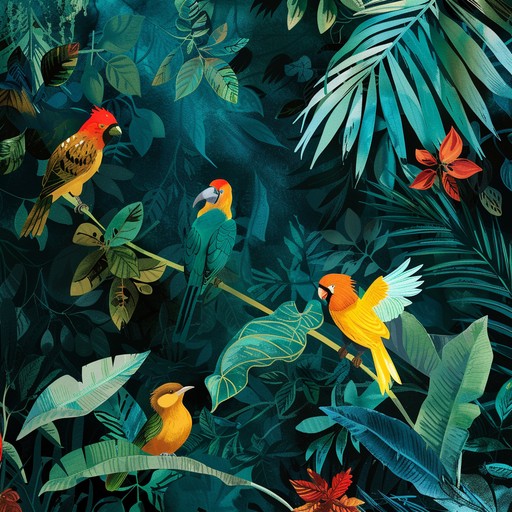 This piece creates a vivid auditory experience of a tropical rainforest. With vibrant and eclectic sounds, the music takes you on an enchanting and adventurous journey through the heart of the jungle.