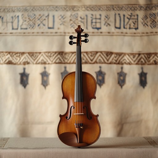 An instrumental track that combines traditional jewish melodies with modern classical arrangements. The composition uses a violin as the lead instrument, adding elegance and depth. The music captures an atmosphere of celebration and reverence, creating an enchanting auditory experience.