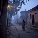 haunting melody echoing through abandoned jewish village streets.