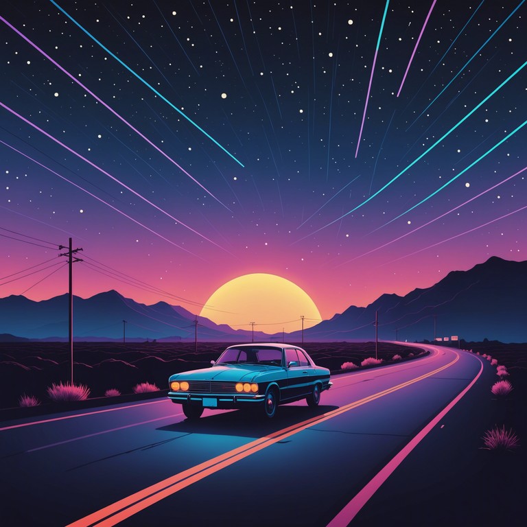 This track encapsulates a nighttime drive along a deserted cityscape under the stars. A rich tapestry of lush synths creates an atmosphere that's both nostalgic and futuristic, providing a dreamy yet invigorating listening experience.