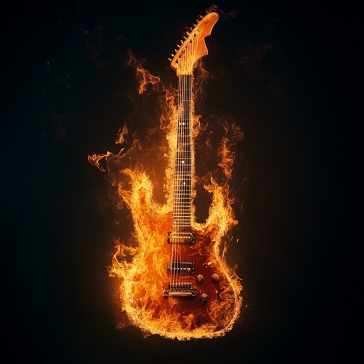 A pulse pounding instrumental featuring roaring guitars and thundering drums, delivering adrenaline through soaring solos and relentless rhythms, encapsulating raw energy and excitement.