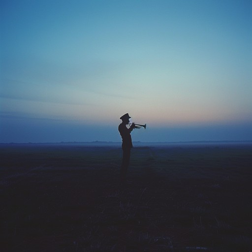 An evocative, instrumental piece with a military essence, using the haunting sound of a bugle to express the bittersweet emotions of a soldier's yearning. The arrangement features rhythmic percussion and melodic passages that capture the essence of departure and duty.