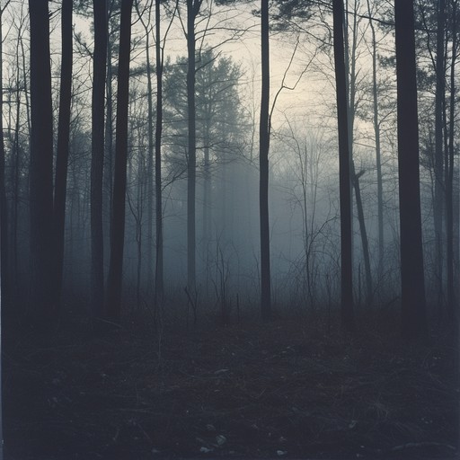 In the heart of a fog laden landscape, the ethereal sounds of an ancient marimba reverberate, creating eerie, haunting tones that seem to dance with the mists. The piece unravels like a slow, enchanting narrative of ghostly encounters in forgotten woods.