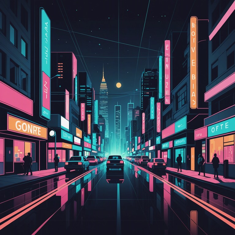 This track melds tender melodies with the gritty backdrop of a cyberpunk cityscape, featuring ethereal synths that capture the paradox of isolation amidst hyper connectivity. The music serves as a solace, navigating through neon lights and shadowed alleys of a futuristic metropolis.