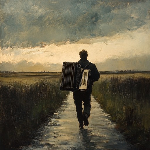 This instrumental polka piece gently weaves introspective melodies with traditional rhythms, creating a serene atmosphere of reflection and nostalgia. The soothing accordion lines invite listeners to journey through their memories, evoking emotions of past times and silent moments. The composition balances the liveliness of polka with a contemplative mood, offering both familiarity and depth.