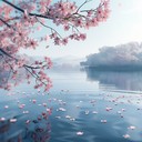 peaceful, dreamy j pop reflecting nature's gentle embrace