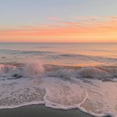serene seaside ambiance captured through soothing guitar melodies