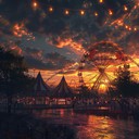 chilled carnival vibes with relaxing sunset ambiance