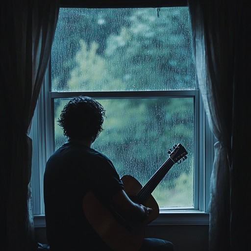 A gentle guitar weaves through the sound of light rain, creating an intimate atmosphere that evokes deep contemplation and raw emotion. The chords resonate with a melancholic beauty, bringing a sense of solace and peace amidst the sadness. Perfect for those quiet moments of introspection and personal reflection.