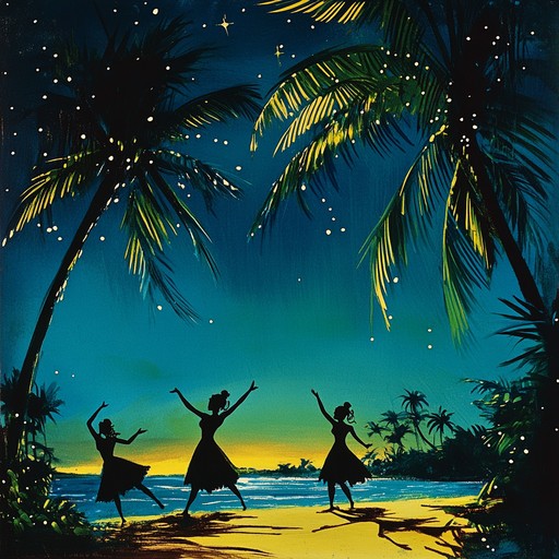 A vibrant and euphoric salsa track featuring lively percussion and spirited horns, inspiring listeners to dance under the enchanting glow of tropical night skies