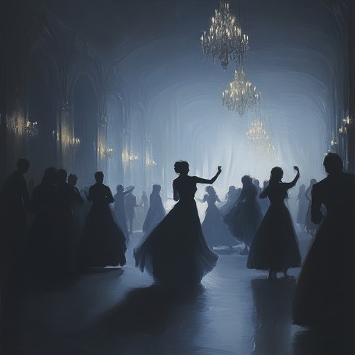 A captivating gothic waltz blending joyful piano with dark violin, evoking the image of a shadowy, joyous ballroom gathering. The haunting melodies create an enchanting atmosphere, ideal for a setting where light and darkness dance hand in hand.