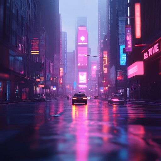 Echoing in the neon lit streets, this synthwave track captures the essence of a cityscape at dusk. Melancholic synths weave a haunting melody, underscored by subtle beats that pulse with intensity. The music builds slowly, creating an atmosphere that’s both somber and introspective, reflecting on lost dreams and hidden fears.