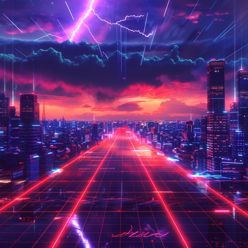 Feel the intense rush of energy as powerful beats intertwine with soaring synths, creating an electrifying and dynamic electronic track that encapsulates the essence of a neon storm.