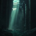 an eerie ambient soundscape capturing underwater whispers and ghostly echoes