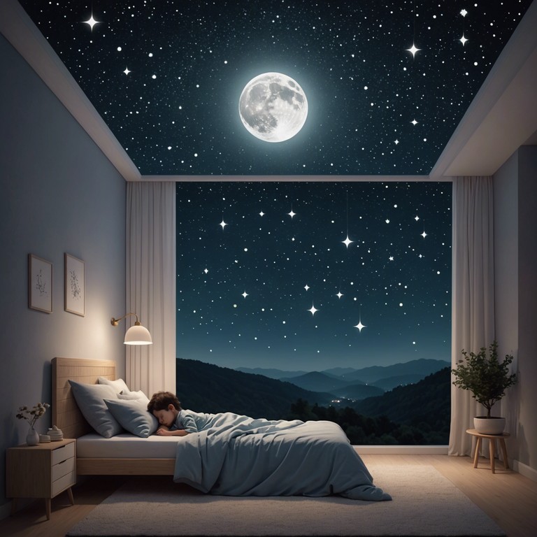 A soothing, ethereal track that blends the innocent charm of a children's music box with the tranquil serenity of night time atmosphere. Delicate notes flow like a gentle stream, promising a safe and dreamy escape into the land of sleep