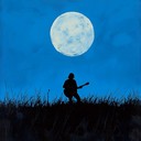 a soothing blues instrumental capturing dreaminess under moonlit skies