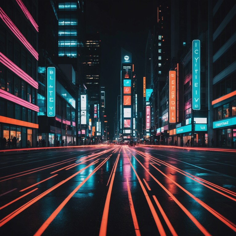 Imagine a soundtrack for the unseen nocturnal race through a cyberpunk city, where deep bass and breakneck drum beats paint the dark hues of urban escapades.