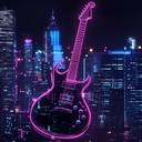 psychedelic rock instrumental echoing through the city's night lights