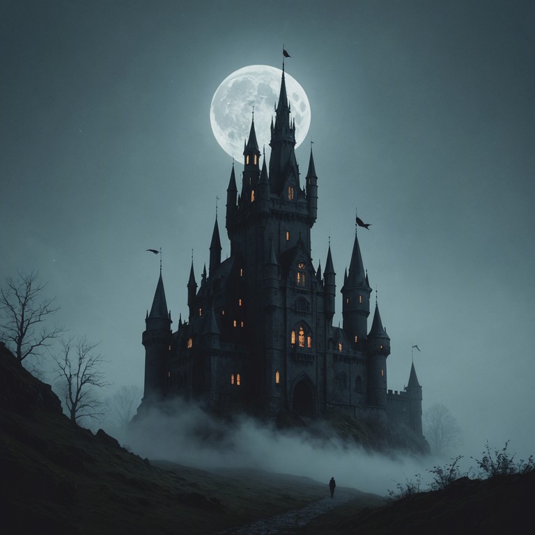 A haunting and ethereal track that echos the solitude and mystery of a long forgotten past, enveloped by the soft light of a moonlit night. The music captures the essence of gothic aesthetics with an immersive, atmospheric quality that feels like wandering through an ancient, mist covered landscape.