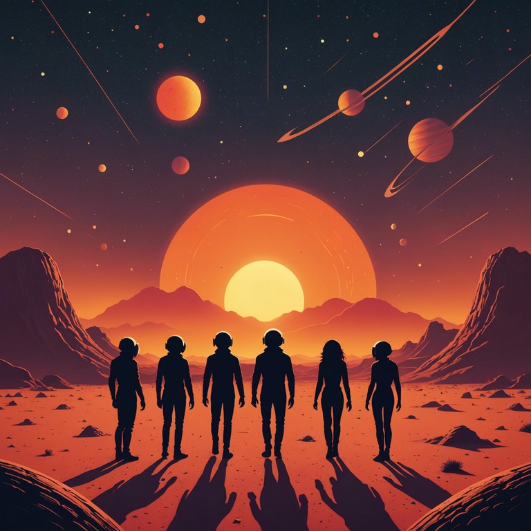 A musical journey that starts with the first light on the martian horizon, building with layers of melodic synthesizers and rhythms that embrace the spirit of optimism and exploration.