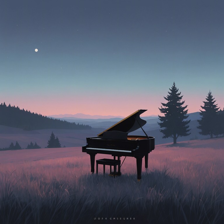 This instrumental ballad captures the essence of dusk as gentle melodies intertwine with the quiet of approaching night, evoking a serene solitude. The song is crafted to reflect the soft transition from day to night, with each note painting a part of this tranquil landscape.