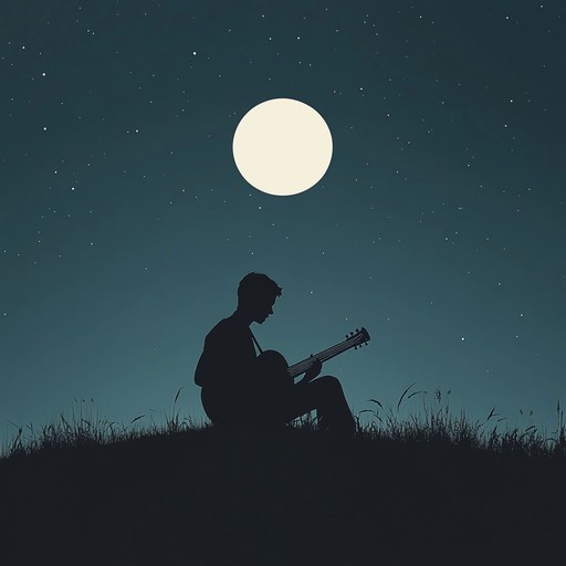 An electric guitar led instrumental blues rock piece that weaves intense solos with soulful melodies, evoking the profound emotions of love and longing under the midnight sky.