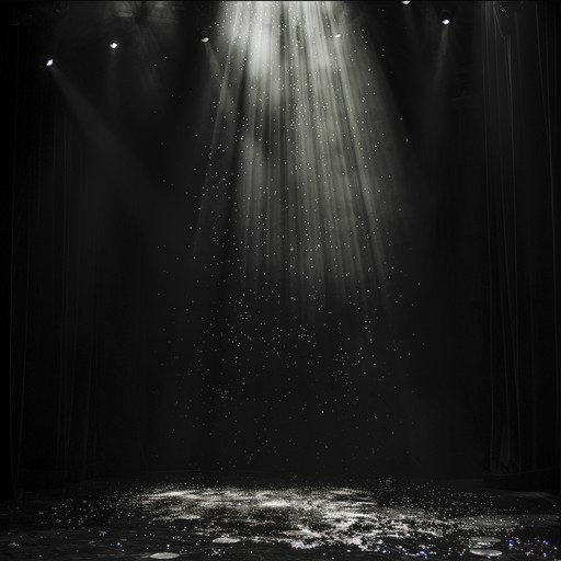 Imagine a glittering night filled with shadows and eerie glam rock. This instrumental piece marries the glittering excess of glam rock with dark, foreboding undertones. Sharp electric guitar riffs are paired with swirling synthesizers and ominous piano chords, creating an unsettling yet tantalizing atmosphere. The track moves through various tempos, from slow, creeping beats to faster, driving rhythms, capturing the listener in a web of glamorous darkness.