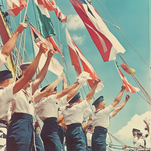 A lively and spirited instrumental composition honoring the adventurous and proud spirit of the russian navy. Seamlessly blending traditional accordion tunes with rich orchestral brass harmonies, this piece paints a vibrant picture of sailors’ life at sea, filled with moments of joy, camaraderie, and festivity. Ideal for celebrations and parades, the music resonates with national pride and maritime tradition.