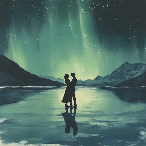 A soothing blend of electric piano and ambient textures, this composition captures the tender moments of a dance shared under the mesmerizing display of the aurora borealis