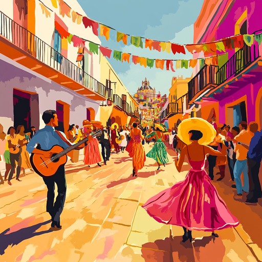 An uplifting samba instrumental capturing the essence of sunny latin streets, filled with rhythmic percussion, lively melodies, and an infectious energy that inspires joy and movement.