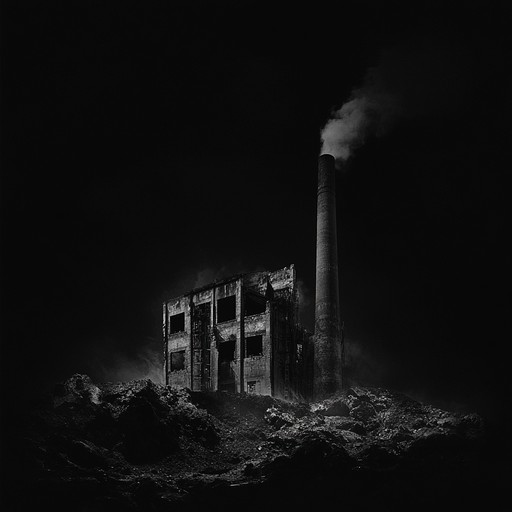 An intense experimental rock piece combining distorted guitar riffs and industrial noises, capturing the energy and decay of a city at night.