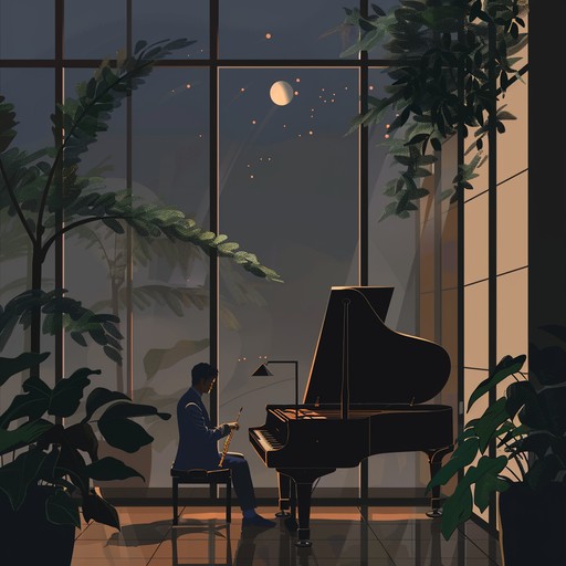 Imagine a quiet city street, bathed in the glow of street lamps, with the distant sound of a saxophone wafting through the air. This track is all about smooth jazz tones that provide a soothing, intimate atmosphere perfect for a late-night reflection or a laid-back evening.