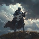 uplifting heavy metal instrumental with heroic medieval melodies