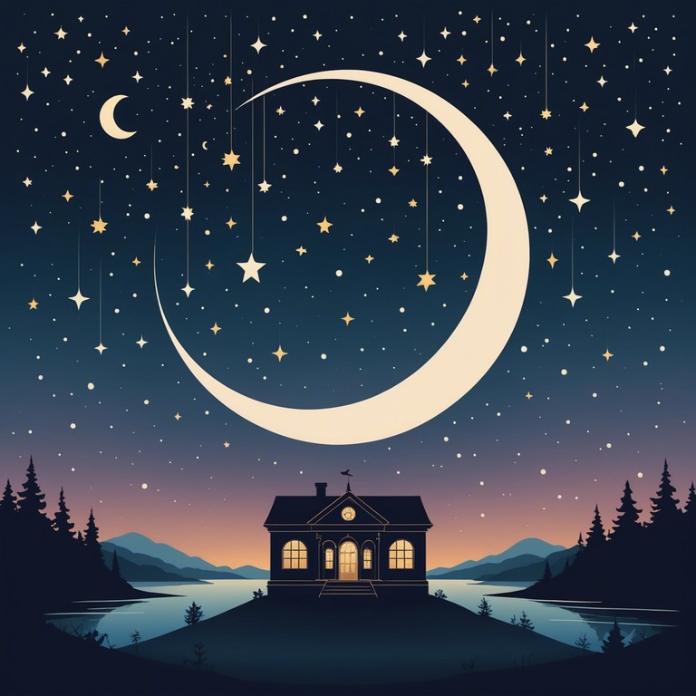 This lullaby features a gentle melody that weaves through the quiet night, crafted to soothe listeners into a peaceful sleep with its steady, soft tempo and nurturing tones. The composition aims to evoke the sensation of being cradled under a starlit sky.