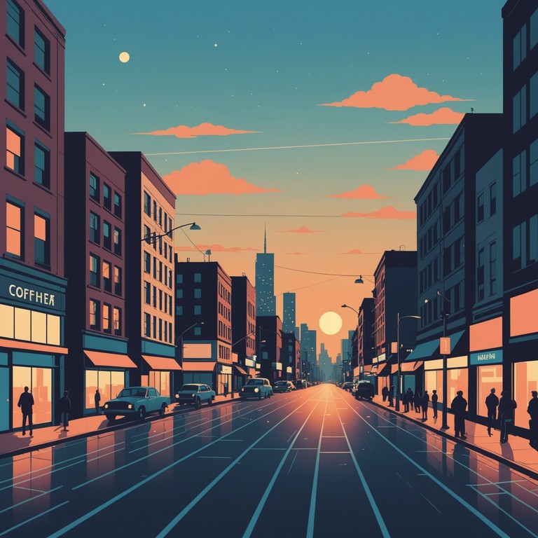 Imagine the palpable pulse of the city amplified through rapid, jittery beats that blend perfectly with the moody ambiance of a sleepless cityscape. It's a track that translates the peculiar thrill and anticipation of urban exploration into music.