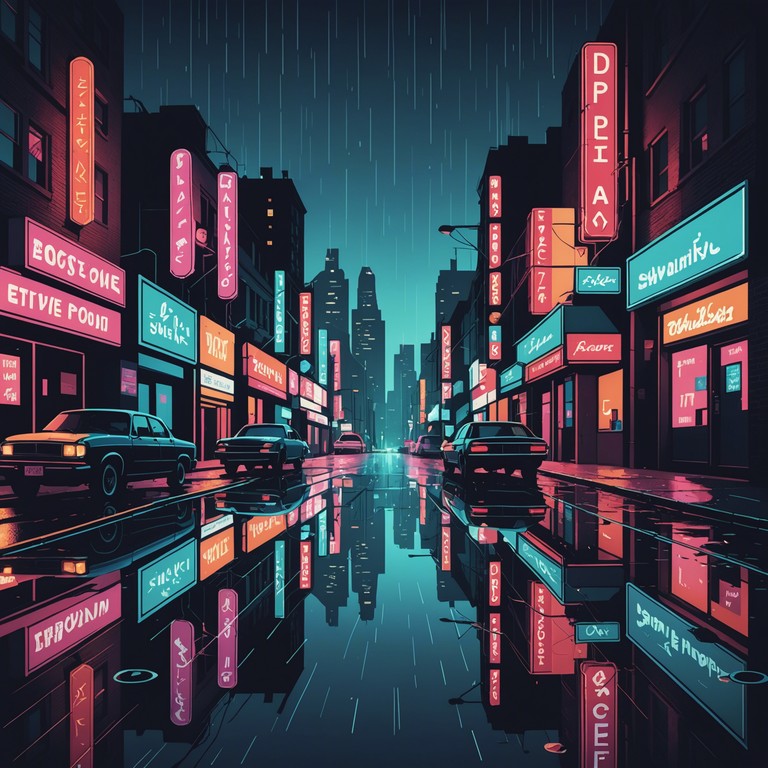 A mesmerizing track where the raw grit of urban nightlife meets the shimmering allure of glitter balls and neon lights. This composition captures the essence of the city's dual nature with a pulsating electronic base layered with shimmering synths to emulate the city's vibrant pulse.