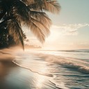 serene island vibes with gentle melody and ocean waves