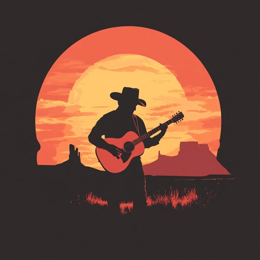 An intimate acoustic guitar melody that captures the essence of a quiet sunset on the open prairie. Inspired by classic western themes, this delicate tune fills the air with a sense of nostalgia and heartfelt moments, as if a cowboy is playing for his loved one under the fading light of the sun. The music is soft, subtle, and emotionally resonant, perfect for setting a tender, intimate mood.