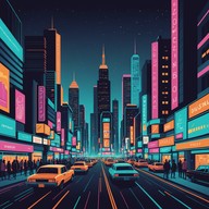 energetic rock beats meet city night vibes