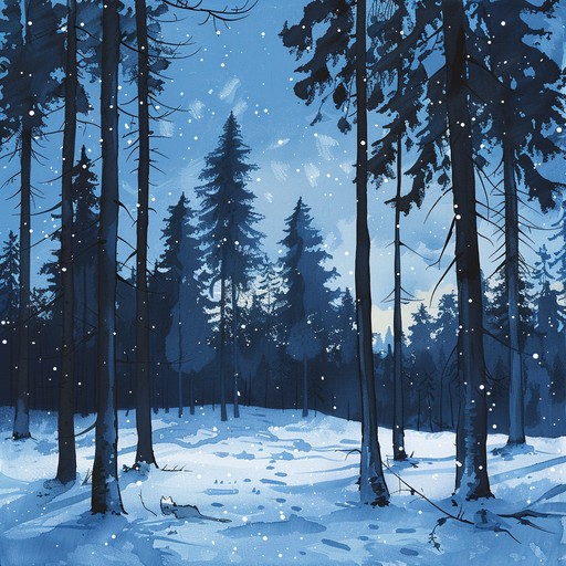 This song features soothing piano lines and electronic background touches, perfect for moments of quiet contemplation. It evokes the serene and peaceful beauty of finnish winter nights, providing a comforting and introspective atmosphere.