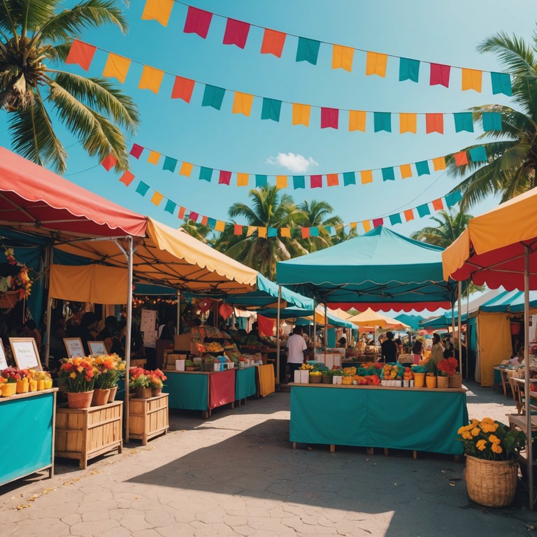 An alternative version emphasizing the uplifting, soul healing qualities of caribbean musical elements during the festive season, with a focus on joy and celebration.