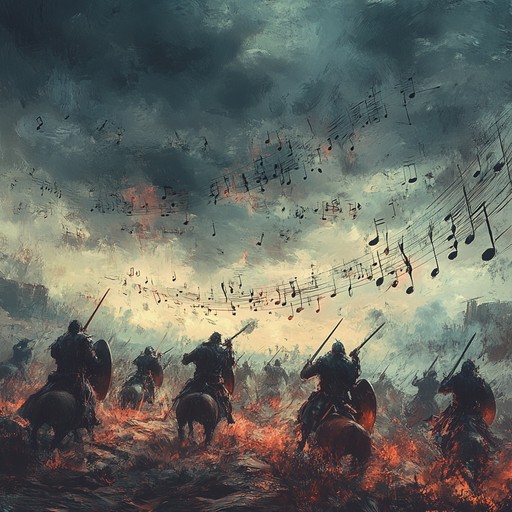 A thrilling symphonic rock masterpiece combining the grandeur of orchestral strings and the intensity of rock guitars to create an epic soundscape. The dynamic shifts between sweeping symphonic passages and hard hitting rock sections evoke a sense of adventure and heroism, perfect for an epic battle scene.